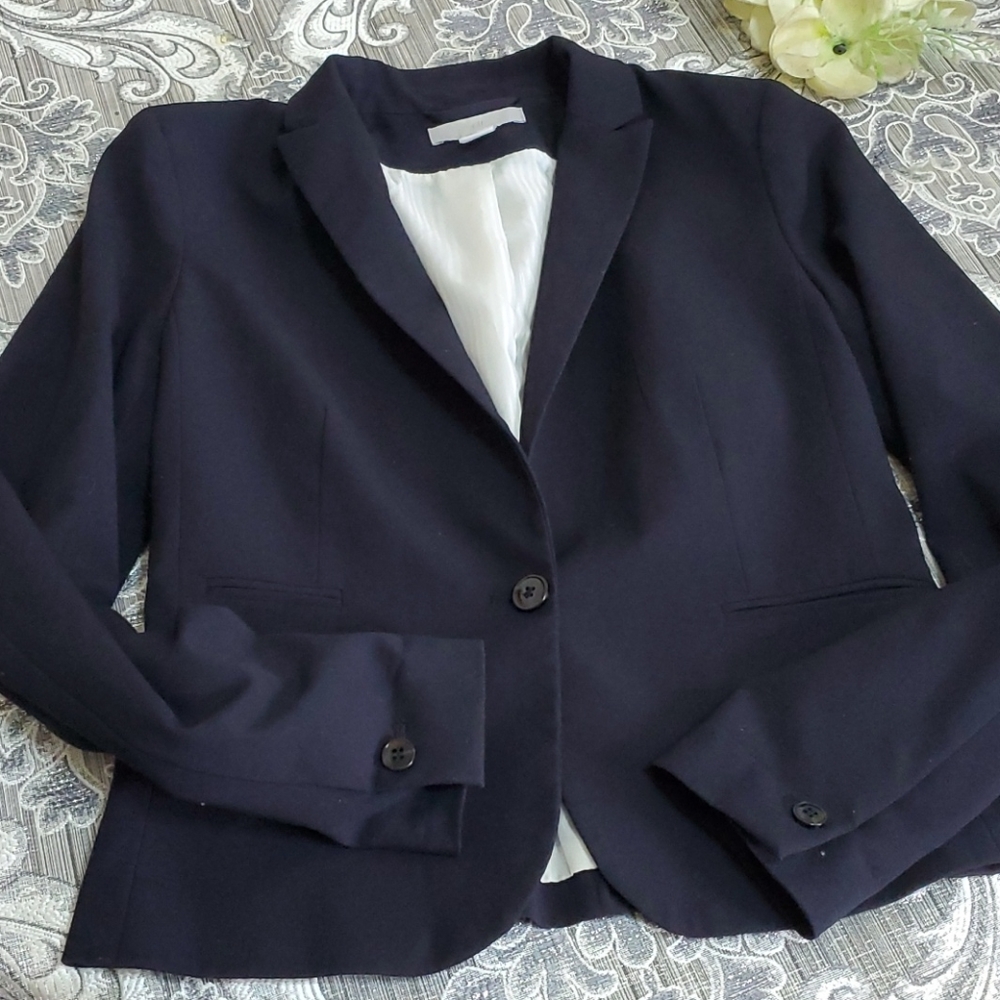 H&M NAVY BLAZER SIZE 6